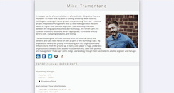 Desktop Screenshot of miketramontano.com